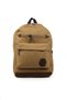 Medium Size 41 cm Canvas Canvas Waterproof Fabric Daily School Backpack Mustard Yellow U594