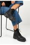 Bellamor Platform Sole Genuine Leather Zippered Lace-Up Boots - 2