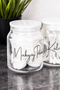 4-Piece Premium Cotton Jar Set with White Mica Lids Glass Cotton Set Jar Makeup Cotton Ear Swab Floss Labeled Jar Set - 6