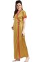 Women's Satin Plain Maxi Nighty - 5