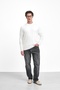 Polo Collar Buttoned Sweater with Striped Details - 6