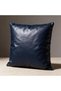 Rovella Patterned Premium Faux Leather Filled Throw Pillow - 2