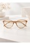 Jesse 50 Ekartman Bone Cat Eye Unisex Women Men Clear Glass Change Optical Frame Eyeglasses - 6