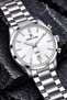Original Men's Watch - 3 Atm Water Resistance - Silver Color Steel Band - Japanese Calendar Movement - 2 Years Warranty - Gift Wristwatch with Stylish Box Dke2160C4 - 2