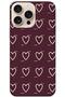 iPhone 16 Pro Line Heart Burgundy (Burgundy)