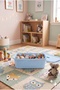 Small Size 4 Liter 30X20X10 cm Polypropylene Plastic Organizer with Blue Lid - Toy Box and Storage Basket - 6