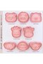 مجموعة من 8 قطع قوالب بسكويت على شكل حيوانات، قوالب بلاستيكية ثلاثية الأبعاد للخبز - 6
