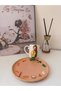Su Design House Dietitian / Healthy Living Concept Handmade Porcelain Cup and Stone Powder Plate Set