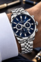 Original Men's Watch - 3 Atm Water Resistance - Silver Color Steel Band - Japanese Calendar Movement - 2 Years Warranty - Gift Wristwatch with Stylish Box Gdke2063C2