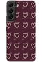 Samsung Galaxy S22 Plus Line Heart Burgundy (Burgundy)