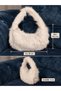 Women's Plush Shoulder Bag Faux Fur Textured Stylish Daily Bag - 7