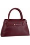 Genuine Leather Women's Hand and Shoulder Bag Burgundy - 2