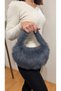 Women's Plush Shoulder Bag Faux Fur Textured Stylish Daily Bag - 4
