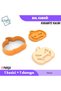 Pumpkin |   75mm |   Cookies - Sugar Dough - Play Dough Mold Set - 5