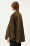 Maternity Suede Poncho Jacket (Khaki) - 4