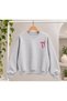 Unisex Printed Oversize Thick 2 Thread Ribbed Crew Neck Sweatshirt