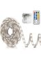 Led Strip Lights with Remote Cool White, Battery Powered 8 Modes, Dimmable, Timer, Self-Adhesive, Cu
