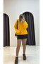 Oversized Knitted Sweater with Zipper - 2