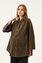 Maternity Suede Poncho Jacket (Khaki) - 3