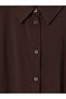 Peak New Season Brown Gabardine Women's Shirt Tunic - 3