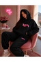 Baddies Printed Hooded Sweatshirt Premium Set - 2