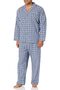 Men's Long Sleeve Plain Weave Pajama Set