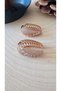 Xuping Rose Color Zircon Stone Oval Earrings Acr9684 - 4