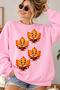 Cute Autumn Leaves Reading a Book Printed Unisex Oversize Sweatshirt – Crew Neck Casual Sweatshirt