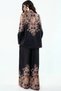 Floral Patterned Cotton-Viscose Blouse and Wide-Leg Pants Set - 3