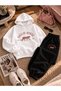 Haus of Audere Printed Embossed Hooded Sweet-Sweatpants Premium Set - 2