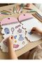 Stickered Picture Notebook Small Size Fairy Themed Pink - 3