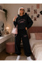 Haus of Audere Printed Embossed Hooded Sweet-Sweatpants Premium Set