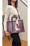 Women's Scarf Detailed Hand and Shoulder Bag with Adjustable Strap, Stylish Daily Bag - 3