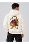 Kili̇m Tiger Unisex Oversized Sweatshirt Hoodie with Back Print - 3