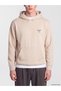 Peak New Season Beige Hooded Printed Men's Thick Sweatshirt - 3