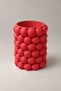 Bubble Patterned Decorative Makeup Brush Holder and Pen Holder - Modern Aesthetic Multi-Purpose Tabletop Organizer 9cm - 2