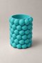 Bubble Patterned Decorative Makeup Brush Holder and Pen Holder - Modern Aesthetic Multi-Purpose Tabletop Organizer 9cm - 2