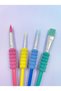 4-Piece Children's Brush Set with Sponge Handles - 4