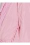 Pink Stand Collar Girls' Puffer Coat - 4