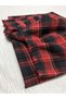 Winter Plaid Shirt Fabric, Piece 150X140 cm - Red Black Checkered - 4