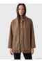 Brown Scarf Oversized Women's Cashmere Coat