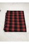 Winter Plaid Shirt Fabric, Piece 150X140 cm - Red Black Checkered