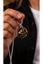Men's and Women's Steel Lion Necklace – Timeless Masculine Design Steel Necklace with Oxidized Gold Color Roaring Lion Figure - 7