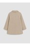 Beige Baby Collar Girl's Cashmere Coat - 4