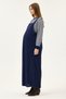Maternity Corduroy Salopet Dress (Navy Blue)