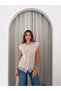 Women's Lace Detailed Knitwear Vest, Crew Neck, Buttoned, Openwork Knit, Stylish Casual Vest