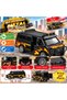 Pull and Drop Metal Black Off-Road Minibus