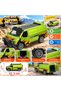 Pull and Drop Metal Green Off-Road Minibus