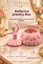 Ballerina Figured Jewelry Box Decorative Jewelry Box with Lid
