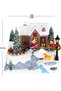 Christmas Decoration Home Decoration for Women, Men and Dogs with Lights and Music Brown-White 23X18 Cm. - 5